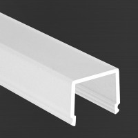 BIBI-ONE DIF RECT DIFUZOR PROFILU PRO LED pásek Difuzor tvar hranol, materiál plast provedení mléčný, pro hliníkový profil, š=25mm délka 1m, 2m, 3m