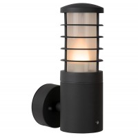 ELIRSMO 1X60W E27 IP54 Nástěnné venkovní svítidlo, těleso hliník, povrch lak černá mat, difuzor plast mat, pro žárovku 1x60W, E27, 230V, IP54, rozměry 90x150x250mm