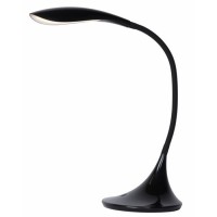 EMIL Stolní lampa, flexibilní rameno husí krk, nastavitelný směr svícení, těleso kov, LED 1x4W, teplá 3000K, 480lm, 230V, IP20, tř.3. rozměry 220x170x375mm