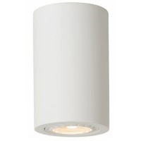 GIPSY Stropní svítidlo válcové, těleso sádra, barva bílá, pro žárovku 1x35W, GU10, 230V, IP20, tř.1. rozměry 70x70x112mm