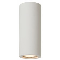 GIPSY Stropní svítidlo válcové, těleso sádra, barva bílá, pro žárovku 1x35W, GU10, 230V, IP20, tř.1. rozměry d=70mm, l=170mm