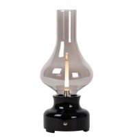 CHROMO TL 2W na batrie Stolní lampa na baterie, těleso plast černá, krycí sklo čiré, LED 2W, teplá 3000K, 122lm, stmív. pomocí spínače na tělese, IP20, tř.3, rozměry d=120mm, h=300mm, pomocí microUSB lze nabíjet.