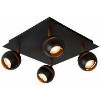 BINARI Stropní svítidlo, nastavitelný směr svícení, těleso kov, stínítko kov, LED 4x5W, teplá 2700K, 380lm, 230V, IP20, tř.1. rozměry 320x320x145mm, vč.sv.zdr.