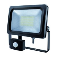 VENUS Světlomet venkovní reflektor, senzor pohybu PIR, hliník šedá, krycí transparent, LED 20W, neutrální 4000K, 1700lm, 230V, IP54, tř.1, 180x280x80mm