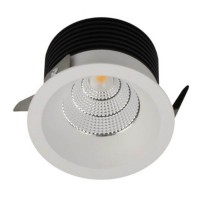 SPOT B LED 9W IP44 Vestavné, stropní svítidlo, těleso hliník, povrch bílá/černá, LED 9W, 830lm/850lm, teplá 3000K/neutrální 4000K, 230V, do koupelny IP44, tř.1, rozměry d=82mm, h=52mm