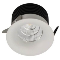 SPOT C Vestavné, stropní svítidlo, těleso hliník, povrch bílá/černá, LED 9W, 830lm/850lm, teplá 3000K/neutrální 4000K, 230V, do koupelny IP44, tř.1, rozměry d=82mm, h=52mm