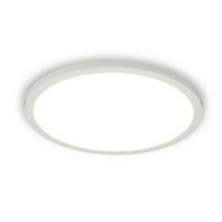 PRONT RV Podhledové, stropní svítidlo, základna hliník, povrch bílá, difuzor PMMA opál, LED 6W/10W/15W/20W, 540lm/900lm/1350lm/1800lm, teplá 3000K, 230V, do koupelny IP43, tř.1, rozměry dle typu, h=25mm
