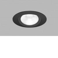 JAWORR 8W IP65 Casambi/TRIAC +-30° Stropní podhledové bodové svítidlo, výklopné +-30°, těleso hliník, černá/bílá, LED 8W, 735lm, teplá 3000K/neutrální 4000K, stmív. Casambi/TRIAC, vyzař. úhel 60°, Ra90, 230V, do koupelny IP65, rozměry d=80mm, h=30mm.