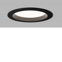 DANOST 12W/25W CCT IP54 Stropní podhledové svítidlo, hliník, černá/bílá, LED 12W/1350lm, 25W/2825lm, nast. teplota CCT teplá 3000K-neutrální 4000K, stmív. dle typu, vyzař. úhel 90°, Ra80, 230V, IP54, rozměry dle typu