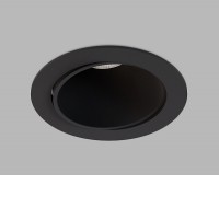 VARMO II 8W, CCT, TRIAC Stropní podhledové bodové svítidlo, výklopné +-30°, těleso plast černá/bílá, LED 8W, 880lm, CCT nast. teplota teplá 3000K-neutr 4000K, Ra90, stmív. TRIAC, 230V, IP54, rozměry d=106mm, h=84mm.