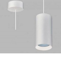 LUKY Z Závěsné svítidlo, těleso hliník, povrch černá/bílá, LED nastavitelný dle typu 10-20W, 960-1900lm, teplá 3000K/neutrální 4000K, stmív dle typu, 230V, IP20, rozměry d=80mm, h=192mm, vč závěs kabelu h=2000mm, lze zkrátit.