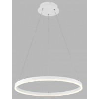 CIRCLE Závěsné svítidlo, těleso hliník, povrch bílá, nebo černá, difuzor plast opál PMMA, LED 42W/3400lm, nebo 62W/5540lm, nebo 136W/8450lm, teplá 3000K, dle typu stmív DALI, 230V, IP20, tř.1, rozměry dle typu