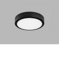 SKUSO 18W IP65 HF senzor Stropní venkovní  svítidlo, senzor HF, základna plast černá, difuzor plast opál, LED 18W, 1950lm, nast. teplota CCT teplá 3000K-denní 5700K, 230V, IP65, Ra80, rozměry d=275mm, h=60mm.