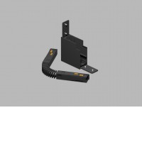 VERT CTV90 48V Rohová L spojka 90°, vertikální odbočení, stropního magnetického systému, materiál hliník, povrch černá/bílá, stmívání DALI, 48V, rozměry 68x68x26mm