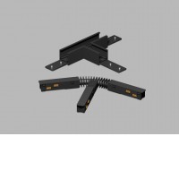 INDHOVE T-spojka T-konektor, spoj pro magnetický systém, materiál hliník, povrch černá/bílá, stmívání DALI, 48V, rozměry 110x68x27mm.