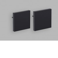 INDHOVE koncovka 27x26mm Koncovka profilu, těleso plast, povrch černá/bílá, rozměry 27x26mm.