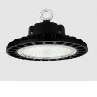 SLUIS UFO LED 70W/100W/150W/200W, IP65 Průmyslové svítidlo, těleso hliník, povrch černá, kryt plast čirý, LED 70W/100W/150W/200W, neutrální 4000K, stmív 1-10 nebo DALI, Ra70/Ra80, vyzař. úhel 60°/90°/120°, 230V, PF>0.95, IP65, rozměry dle typu
