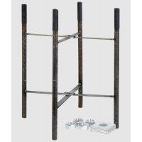 SUKIES základna Základna pro kotvení stožáru veřejného osvětlení do země, rozměry šroubů 180x180mm, h=300mm, materiál kov, povrch galvanizovaný