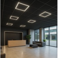 TERNEU 40W, DALI Stropní, podhledové, svítidlo, těleso kov, povrch bílá, difuzor plast opál, LED 40W, 3200lm, neutrální 4000K, stmívatelné dle typu, Ra80, 230V, IP20, tř.2, rozměry 60x60mm