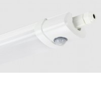 RICH 30W/40W PIR Průmyslové, prachotěsné svítidlo, PIR senzor pohybu, záběr 120°, dosah 8m, těleso plast bílá, difuzor plast opál, LED 30W/40W, neutrální 4000K, vyzař. úhel 120°, Ra80, 230V, IP65, IK08, tř.2, rozměry dle typu, průběžné zapojení.