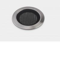 MAFID 4W IP65/IP67 Zemní venkovní bodové svítidlo, těleso kov, rámeček nerez, krycí sklo čiré, LED 4W, 185lm, teplá 3000K, vyzař. úhel 29°, IK10, 230V, IP65/IP67, tř.3, rozměry d=50mm, h=75mm.