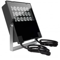 MACHAC 133W IP66 Venkovní svítidlo, reflektor plochý, nastav. směr svícení, těleso kov, povrch černá, krycí sklo čiré, LED 133W, teplá 3000K/neutrální 4000K, vyzař. úhel 12,6°/45,8°, Ra80, 230V, IP66, rozměry 390x439x94mm.
