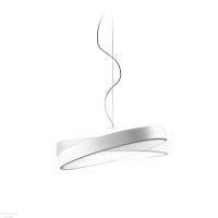 MOVE LED závěsná Závěsné svítidlo, nastavitelný sklon +-10°, těleso kov, povrch bílá, nebo černá, difuzor plast opál, LED 29W, teplá 3000K, 3731lm, 230V, IP20, d=540mm, h=160mm, lankový závěs l=2000mm, mze zkráti