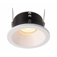 MIZAR I Vestavné stropní, komínkové, svítidlo, materiál hliník, povrch bílá mat, pro žárovku 1x35W, GU5,3, 12V, do koupelny IP44, tř.3, rozměry d=85mm, h=41mm