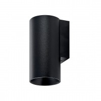 LARDU 1x7,5W, GU10 Nástěnné svítidlo, základna kov, povrch bílá/černá, pro žárovku 1x7,5W, GU10, 230V, IP20, tř.1, rozměry 120x75x40mm, svítí dolů