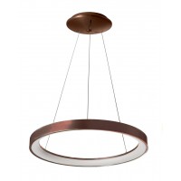 LANEA SU 35W Závěsné svítidlo, těleso hliník, povrch bílá/kávová, difuzor plast opál, LED 35W, 2990lm, teplá 3000K, 230V, IP20, tř.1, rozměry d=480mm, vč závěs lanka l=1500mm, lze zkrátit.