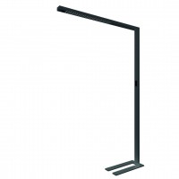 LEPUS FL 80W senzor Stojací kancelářská lampa, senzor pohybu, dosah 3m, záběr 85°, hliník, černá/bílá/stříbrná, LED 80W, 10100lm, neutrální 4000K, UGR<6, vyzař úh 50°, dotyk stmívač, 230V, IP20, 64x1950x1240mm, svítí nahoru/dolů
