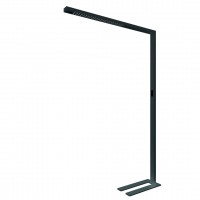 LEPUS FL 80W CCT senzor Stojací kancelářská lampa, senzor pohybu, dosah 3m, záběr 85°, hliník, černá/bílá/stříbrná, LED 80W, nast. CCT teplá 2700K-denní 6500K, UGR<6, vyzař úh 50°, dotyk stmívač, Ra95, 230V, IP20, 64x1950x1240mm, svítí nahoru/dolů