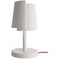 TWISTER Stolní lampa, těleso sádra, povrch bílá, možno natírat malířskou hlinkou, pro žárovku 1x25W, E27, 230V, IP20, tř.1, rozměry d=180mm, h=350mm.