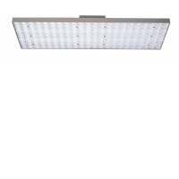 DERYL 45W-75Wm CCT Stropní svítidlo, těleso hliník, povrch šedostříbrná, nebo bílá, difuzor plast, LED přepínatelný příkon 45W-72W, 8215lm, přepínatelná teplota CCT teplá 2700K-neutrální 4000K, vyzař. úhel 60°, 230V, IP20, rozměry 577x71x188mm.