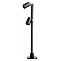 EXPO TL 2x1W Mini bodové svítidlo, nastavitelný směr svícení, těleso hliník, povrch černá/šedostříbrná, LED 2W, teplá 3000K/neutrální 4000K, Ra90, 350mA, IP20, rozměry d=39mm, h=200mm.