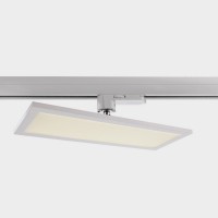 PANEL TRACK LIGHT LED Svítidlo do 3F lišty, nastavit směr svíc 340°, hliník, povrch bílá mat, difuzor plast opál, LED 20W, neutrální 4000K, 1500lm, Ra80, 110-240V, IP20, tř.1, 300x100x22mm, do 3F lišty NORDIC ALUMINIUM