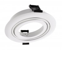 NOWA rám IR 1x31W Podhledové bodové svítidlo, materiál hliník, povrch bílá, pro LED modul 31W, rozměry d=130mm, h=30mm