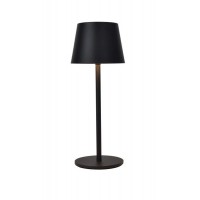 ADAME 1,1W, IP54, USB C Stolní lampa, těleso hliník, černá mat, krycí plast čirý, LED 1,1W, 100lm, teplá 3000K, dotyk stmívání, Ra80, napájení akumulátor 2200mAh, nabíjení USB C, IP54, rozměry d=110mm, h=280mm