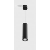ALEST HL 12W DW dim to warm Závěsné bodové svítidlo, těleso hliník, povrch černá, LED 12W, 1150lm, vyzař. úhel 50°, stmívatelné TRIAC DW dim to warm, Ra90, 230V, IP20, rozměry d=52mm, h=200mm, vč závěs kabelu l=1500mm, lze zkr.