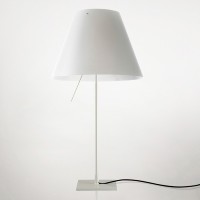 COSTANZIA-LADY Stolní lampa, základna hliník, pro žárovku 1x42W/12W, E14, 230V, IP20, tř.2. rozměry základna d=140mm h=510mm, pouze základna, stínítko dodáváno samostatně