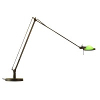  Stolní lampa, těleso hliník, povrch černá, nebo šedostříbrná, pro žárovku 1x35W, G6,35, 230V, IP20, základna d=150mm, dvě ramena 450+450mm/300+300mm, s vypínačem, vč. základny nebo stolní svěrky, stínítko SAMOSTATNĚ