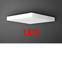 IZAR B MAX Stropní přisazené svítidlo, základna kov, povrch bílá, difuzor plast bílá mat, LED 102W/234W, teplá 3000K, neutrální 4000K, Ra80, stmív. DALI dle typu, 230V, IP20, zař.tř.1, rozměry dle typu