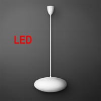 DAPHNE ZT LED Závěsné svítidlo lustr, základna kov, povrch bílá/chrom/mosaz/šeá argento dorato, difuzor sklo triplex opál mat, LED teplá 3000K, neutrální 4000K, 230V, IP20, "F", rozměry dle typu, trubkový závěs l=1000mm