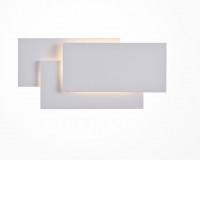 HERBA WL 12W Nástěnné svítidlo, nepřímé svícení, těleso kov, povrch bílá, LED 12W, 550lm, teplá 3000K, rozměry 260x125x55mm.