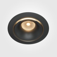 HAEMO BI 9W/12W Stropní podhledové bodové svítidlo, těleso kov, povrch bílá/černá, LED 9W/12W, teplá 3000K/neutrální 4000K, stmív. TRIAC dle typu, Ra90, 230V, IP20, tř.2, rozměry d=98mm, h=75mm.