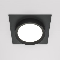 HALTE BI SQ 1x15W, GX53 Stropní podhledové bodové svítidlo, těleso kov a plast, povrch černá/bílá/černá a zlatá, pro žárovku 1x15W, GX53, IP20, tř.2, rozměry 110x110x52mm.