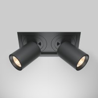 CHIROT BI 20W Stropní podhledové bodové svítidlo, nastav. směr svícení, těleso hliník, povrch bílá/černá, LED 20W, 1400lm/1450lm, teplá 3000K, vyzař úhel 36°, 230V, IP20, tř.2, rozměry 168x97x88mm.