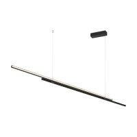CHORTZ 48W, CCT 3000K-4000K Závěsné svítidlo, těleso hliník, povrch černá, difuzor plast opál, LED 48W, 2200lm, nastav. teplota CCT teplá 3000K-neutrální 4000K, 230V, IP20, tř.1, rozměry l=1500mm, vč závěs lanka l=1200mm, lze zkrátit.