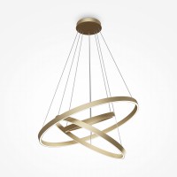IBI HL 115W Závěsné svítidlo, těleso hliník, povrch mosaz, difuzor plast opál, LED 115W, 6100lm, neutrální 4000K, Ra80, 230V, IP20, tř. 1, rozměry d=800mm, vč závěs lanka l=1200mm, lze zkrátit.