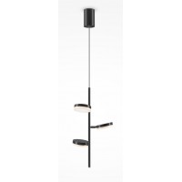 JANITO HL 18W Závěsné svítidlo, lustr, nastav. směr svícení, těleso kov, povrch černá, difuzor plast opál, LED 18W, 1100lm, teplá 3000K, 230V, IP20, tř.1, rozměry d=350mm, h=560mm, vč závěs kabelu l=1500mm, lze zkrátit.